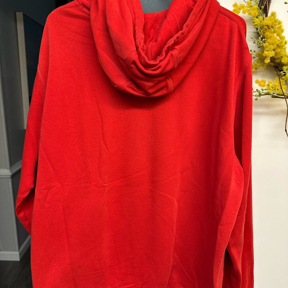 Nike Men's Bold Red Pullover Hoodie - Picture 4 of 5